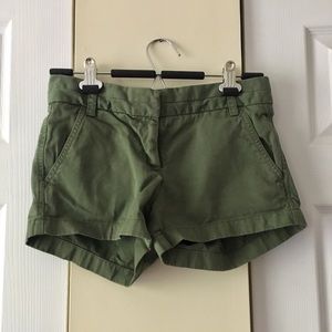 J.Crew Olive Chino Shorts - 3in Hem - Size 00